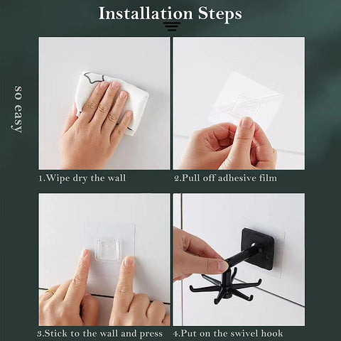 360 Degree Rotating Kitchen Hooks