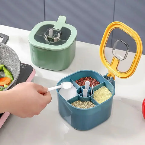 4 In 1 Seasoning Box with Spoon