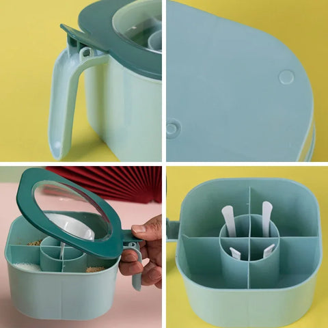 4 In 1 Seasoning Box with Spoon