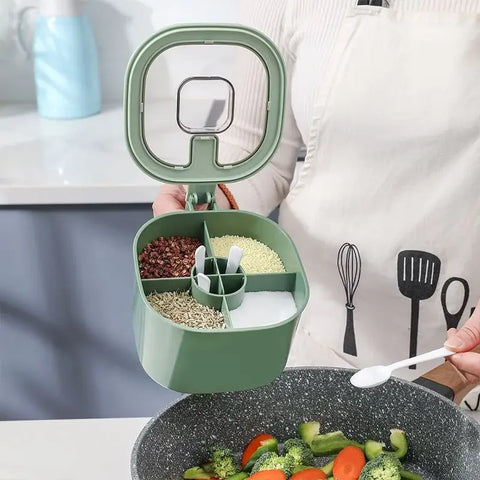 4 In 1 Seasoning Box with Spoon