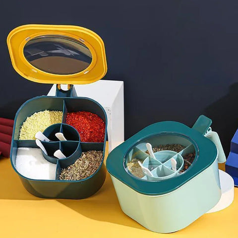4 In 1 Seasoning Box with Spoon