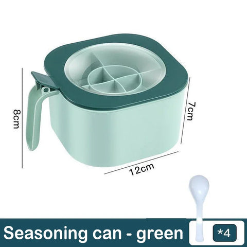 4 In 1 Seasoning Box with Spoon