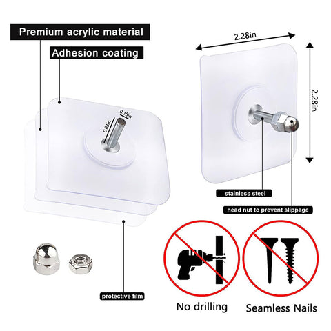 Adhesive Screw Wall Mounts