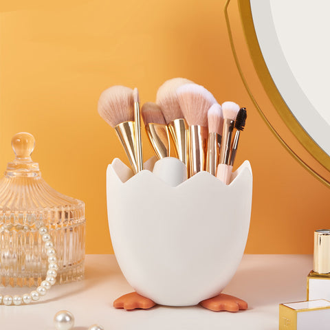 Cute Egg Shell Pen & Brush Holder