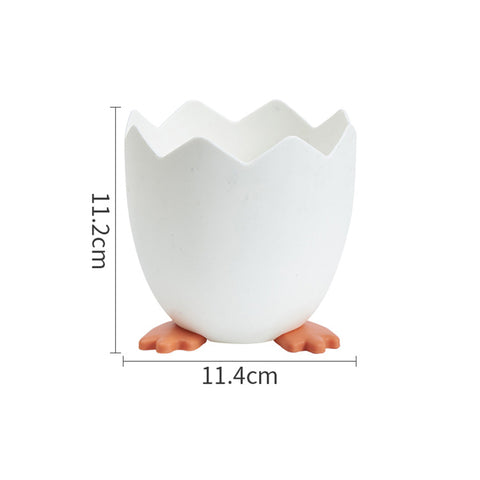 Cute Egg Shell Pen & Brush Holder