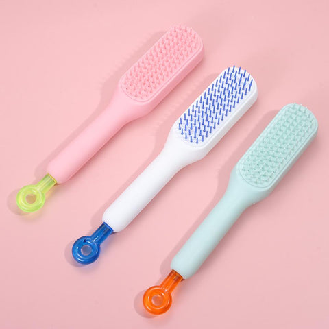 Retractable Self Cleaning Hair Brush